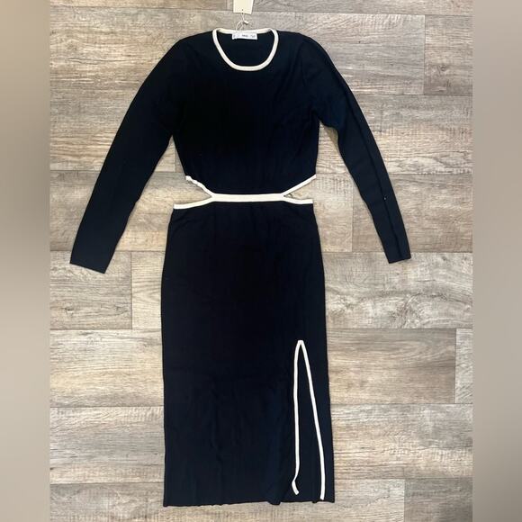 RARE!!! MANGO Contrast Piping Knit Dress NWT - Picture 15 of 16